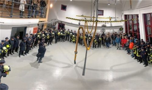 Die neue Fahrzeughalle der Feuerwehr ist fast sechsmal so groß wie der alte Bau.