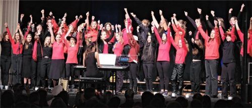 Einen Auftritt voller Witz zeigte auf der Bühne der Chor der Jahrgangsstufen acht bis zwölf. Fotos re