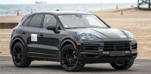 Erprobung des neuen Porsche Cayenne.