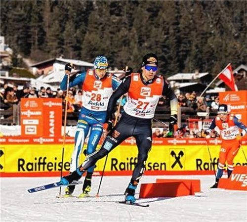 Extrem stark gelaufen: Nach seinem elften Platz in Ramsau holte sich Jakob Lange mit dem 13. Rang in Seefeld erneut eine Top-Platzierung.Foto Nordicfocus