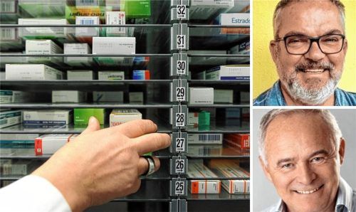 Freie Auswahl? Fehlanzeige. Noch immer sind Medikamente knapp. Und Mediziner wie Kinderarzt Otto Laub (kleines Foto oben) und Dr. Nikolaus Klecker (unten) fragen sich, was in Deutschland schiefläuft. Foto dpa/re/re