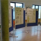 Blick auf Architekten-Entwürfe