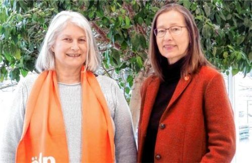 Für die ÖDP Rosenheim stellen sich Christine Mehlo-Plath (links) und Anna Maria Kirsch zur Wahl.Foto  re