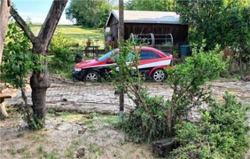 Von dem Unwetter war besonders der Ortsteil Oberbonbruck betroffen. Foto Einwang