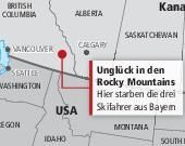 Drei Bayern sterben in kanadischer Lawine