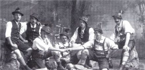Die Aktiven der „Simsseer“ aus dem Jahr 1920.Foto re