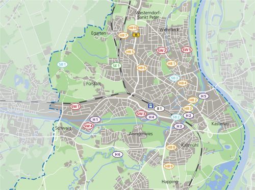 Eine Übersicht über die Baustellen und Bauarbeiten, die momentan in der Stadt Rosenheim laufen. Klinger