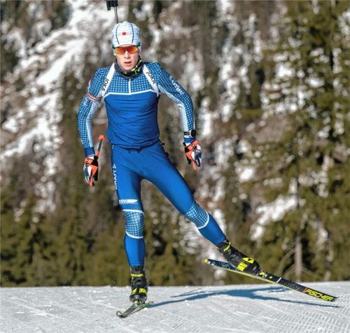 Elias Seidl brachte die deutsche Staffel als Startläufer auf Medaillenkurs.Foto Wukits
