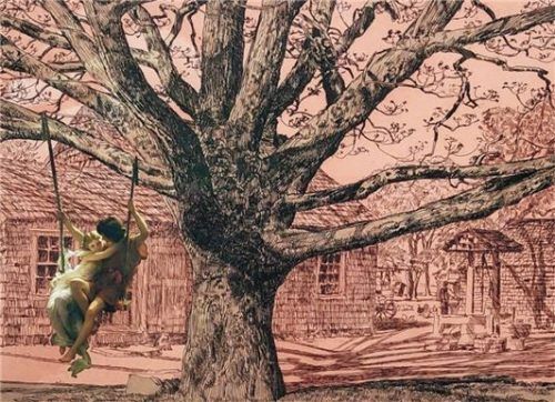 Manfred Plonus: „Frühling auf dem Bauernhof“.