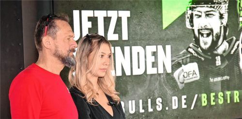 Mike Glemsers Freundin Lara Lindmayer und Vater Ken Glemser bedanken sich in einem Video bei den mittlerweile über 1300 Spendern. Foto Ziegler