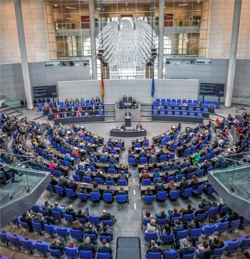 Mit der Abstimmung über die Reform des Bundeswahlgesetzes soll eine Verkleinerung des Parlaments nach der nächsten Bundestagswahl erreicht werden.Foto dpa