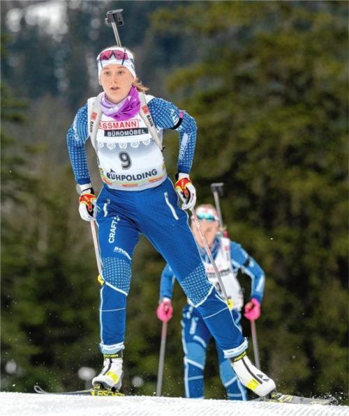 Sophie Patz gewann in Pokljuka beide Sprintrennen in ihrer Altersklasse.Foto Ernst Wukits
