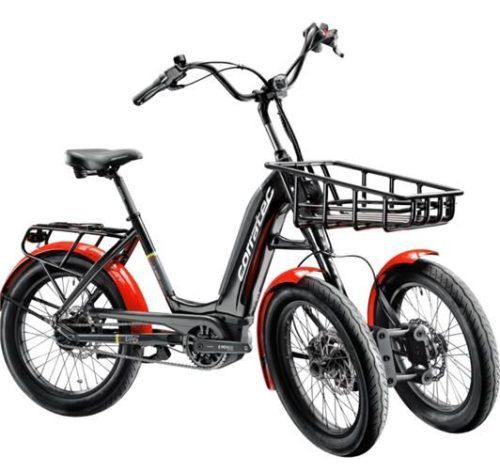 Stabil, sicher, belastbar und doch wendig-sportlich: Das corratec Life S Dual mit den zwei Vorderrädern und dem Lastenkorb soll ab Sommer 2023 im Handel erhältlich sein. Fotos corratec