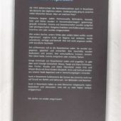 Tafel erinnert an Opfer des NS-Terrors