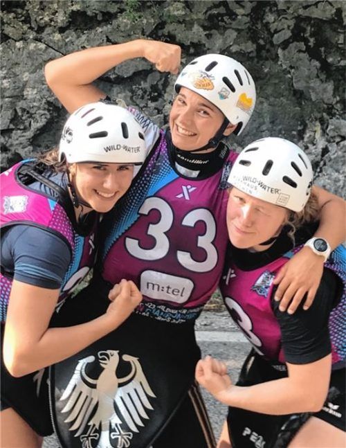Christina Massini, Lisa Köstle und Maria Weber (von links) dürfen sich auf die EM und die U23-WM freuen. Foto privat
