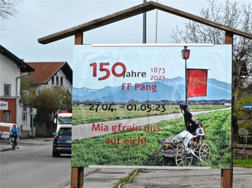 Das 150-jährige Gründungsfest der Feuerwehr Pang beginnt am Donnerstag, 27. April. Kritik gibt es jetzt am Programm. Foto Peter Schlecker