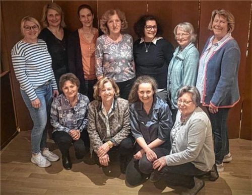 Der neue Vorstand: (hinten, von links) Kassenprüferin Christina Zehetmayer, die Beisitzerinnen Angelika Wannersdorfer, Christine Guggenberger, Anni Schauer, Beate Pfeilstetter und Monika Loibl sowie Kassenprüferin Regina Braun. Auch dabei sind (vorne, von links) Beisitzerin Hildegard Baumann, Zweite Vorsitzende Liesi Daxenberger, Vorsitzende Katharina Bauer und Kassierin und Schriftführerin Annemarie Gruber. Foto re