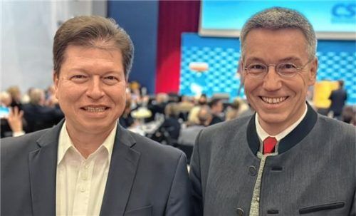 Die beiden Kandidaten: (von links) Elmar Stegmeier und Otto Lederer.Foto re