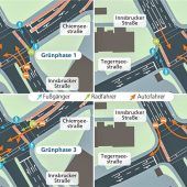 Verkehrschaos an der TÜV-Kreuzung