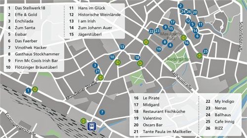 Eine Übersicht über die Wirtshäuser und Lokale, die Teil der Wirtshaus Roas sind.Verena Klinger