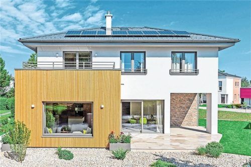 Holz-Fertighäuser sind in der Regel energieeffizient. Foto BDF/Hartl Haus/Fotograf und Fee