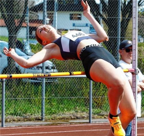Ronja Fürst vom TSV Bad Endorf siegte im Siebenkampf der Frauen.Foto Ludwig Stuffer