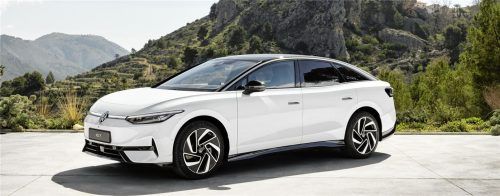 Soll schon diesen Herbst auf den Markt kommen: der Volkswagen ID 7. Foto AUM/Volkswagen