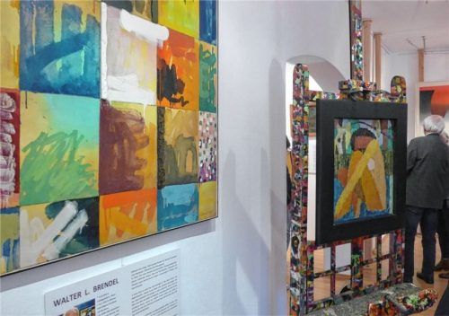 Staffelei und Gemälde von Walter Lothar Brendel. Foto  vom Dorp