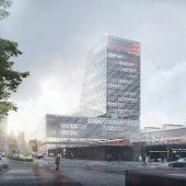 Flügelbahnhof weicht Büroturm