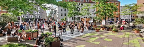 Bereits im vergangenen Jahr konnte man am Salzstadel zahlreiche neue Tanzschritte erlernen. Nun gibt es wieder Gelegenheit dazu.Foto Stadtbibliothek Rosenheim