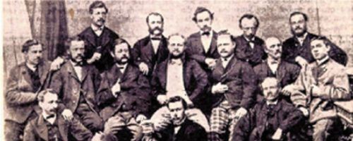Die Gründungsmitglieder von 1863 – mit ihnen begann die Tradition des Chors Concordia. Foto re