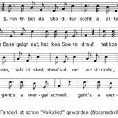 „Hintn bei da Stodltür …“