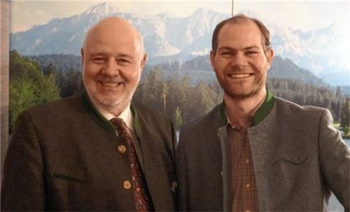 Landtagskandidat Florian Weber (links) und Bezirkstagskandidat Andreas Stoib. Foto re