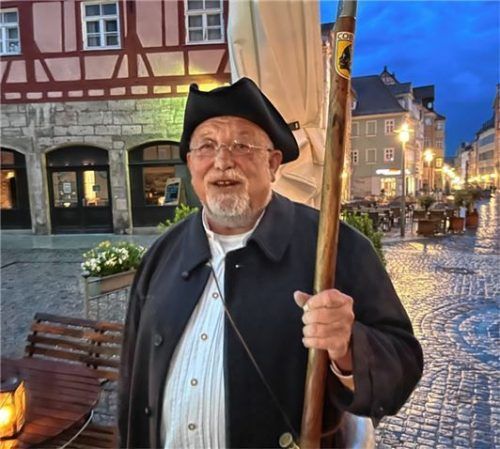 Nachtwächter Stefan Leis führt unterhaltsam durch Coburg.