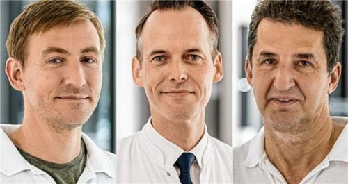Sie stehen ganz vorn in der Verantwortung am neuen Fachzentrum: (von links) Leitender Oberarzt Dr. Jan Nikolas Rieken, Chefarzt Professor Dr. Christian Zeckey und Leitender Oberarzt Dr. Thomas Wimbauer. Foto RoMed Kliniken