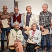 Karl Scheuring und Helmut Kubitzka 65 Jahre im Verein