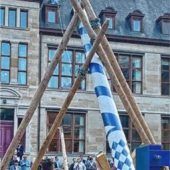 Samerberger Maibaum schmückt Brüssel