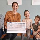 Kinderlachen ist wichtig – Maxi bekommt Spende von 1900 Euro