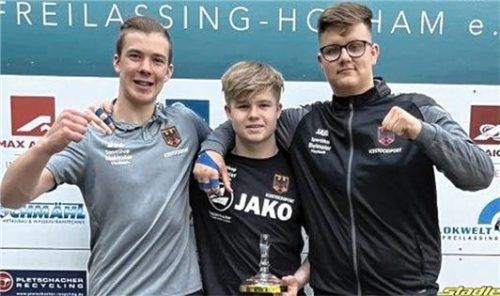 Bei der Jugend U16 standen Korbinian Grill, Maximilian Klein und Luca Rehrl auf dem Stockerl.Foto kam