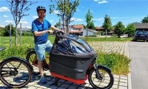 Bürgermeister Christoph Vodermaier nahm vergangenes Jahr zusammen mit der Rathausverwaltung beim Stadtradeln teil.Foto Gemeinde