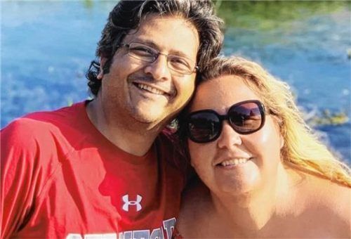 Ein Bild aus glücklichen Tagen: Christine Dawood mit ihrem Mann Shahzada, der bei dem Unglück der „Titan“ zusammen mit dem gemeinsamen Sohn Suleman ums Leben kam. Foto Facebook Chrisine Dawood