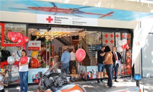Das BRK-Servicezentrum feiert sein einjähriges Jubiläum in Rosenheim. Foto BRK