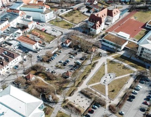 Das Sümö-Gelände in Mühldorf aus der Luft. Foto re