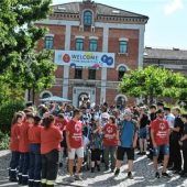 Olympisches Feuer brennt in Rosenheim