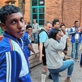 Special Olympioniken sagen Dankeschön