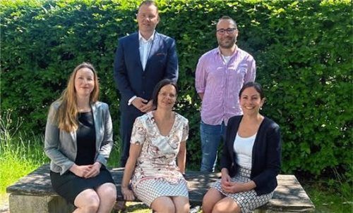 Der neue Vorstand bestehend aus (von links) Magdalena Härschel, Benjamin Härschel, Constance Kretzschmar, Benedikt Steinlehner und Julia Warislohner. Foto  sTEINLEHNER