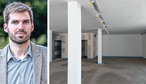 Der Rohrdorfer Bürgermeister informiert über die Bauarbeiten am Turner Hölzl. Der TSV Rohrdorf-Thansau bekommt einen Raum für Kraftsport. Foto re/Hausstetter