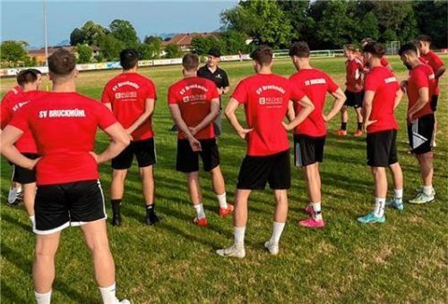 Der SV Bruckmühl ist positiv gestimmt in die Vorbereitung gestartet.Foto SV Bruckmühl