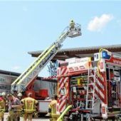 Großeinsatz am Heufelder Baumarkt