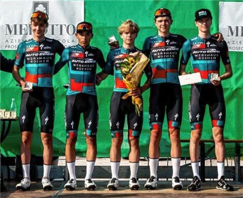 Eine Sekunde fehlte: Das Team Auto Eder holte sich in Italien den zweiten Platz.Foto Cyclingshoots/Stefano Colombo